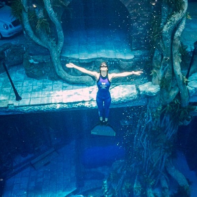 Самый глубокий бассейн — Deep Dive Dubai (ОАЭ)